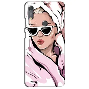 Чехол с картинкой Модные Девчонки Huawei Y6s (Девушка в халате)