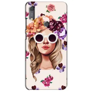 Чехол с картинкой Модные Девчонки Huawei Y6s (Девушка в очках)