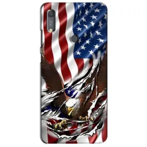 Чехол Флаг USA для Huawei Y6s (Флаг USA)