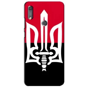 Чехлы УПА (Красно-Чёрный) на Huawei Y6s (Герб Украины)