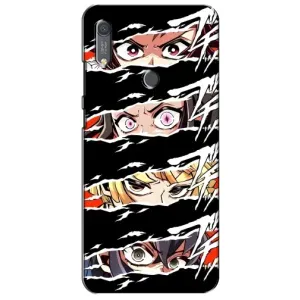 Силиконовые чехлы с глазами Anime для Хуавей у6с (Глаза на чорном)
