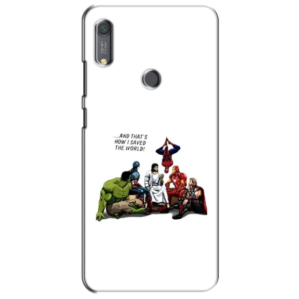 Чохол з малюнком «Ісус супергерой» для Huawei Y6s Чохол з малюнком «Ісус супергерой» для Huawei Y6s