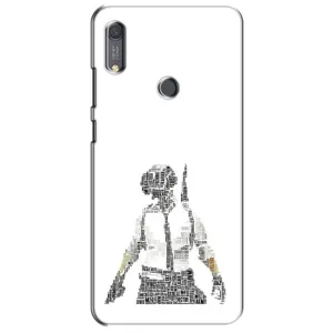 Силиконовый чехол с картинкой "Герой Pubg" на Huawei Y6s (Из букв)