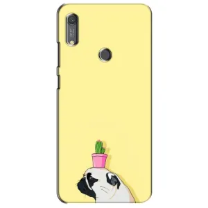 Бампер для Huawei Y6s з картинкою "Песики" (Кактус на голові)