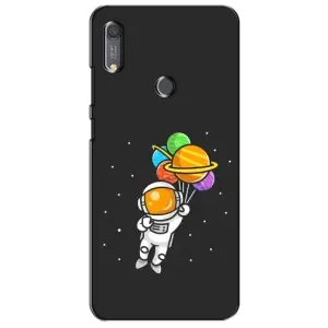 Силиконовый Чехол с принтом "Космонавты" на Huawei Y6s (Космонавт с шариками)