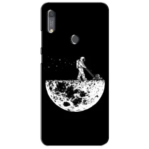 Силіконовый Чохол з принтом "Космонавти" на Huawei Y6s (Космонавт)