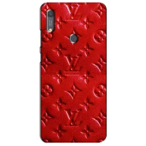 Текстурный Чехол Louis Vuitton для Хуавей у6с (Красный ЛВ)