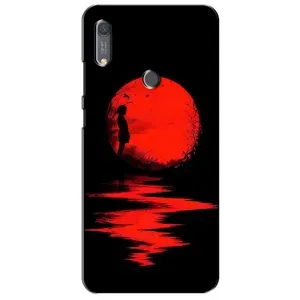 Летний Чехол на Huawei Y6s (Красный Закат)