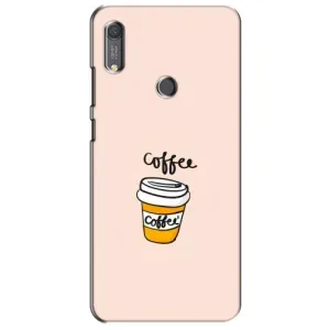 Чехол с изображением вкусной еды для Huawei Y6s (Кружка кофе)