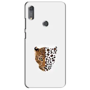Чехол с леопардовым принтом на Huawei Y6s (Леопард на белом)