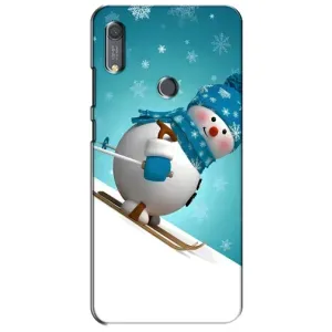 Чохол з зимовим принтом для Хуавей у6с (Лижник)