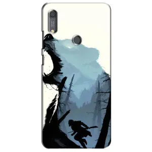 Силіконовий бампер з картинкою звірів для Huawei Y6s (Ведмідь та ліс)