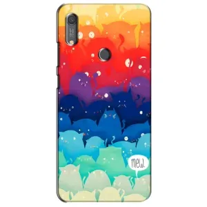 Силіконовий чохол з котиком для Huawei Y6s (Mew)