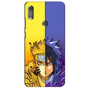 Купить Чехлы на телефон с принтом Anime для Huawei Y6s (Naruto Vs Sasuke)