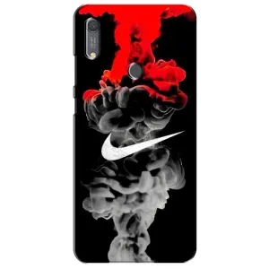 Силиконовый Чехол на Huawei Y6s с картинкой Nike (Nike дым)
