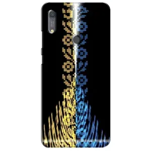 Силиконовый Чехол на Huawei Y6s (Патриотическая вышиванка)