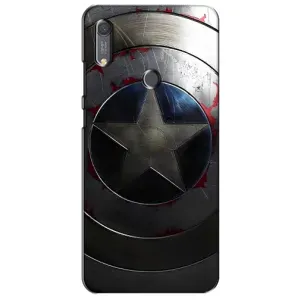 Чехол с Щитом Капитана Америки на Huawei Y6s (Ретро Щит Капитана)