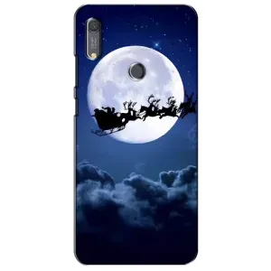 Чехол Санта Клаус для Huawei Y6s (Санта - луна)