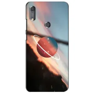 Чехол (ТПУ) с планетами на Huawei Y6s (Сатурн)
