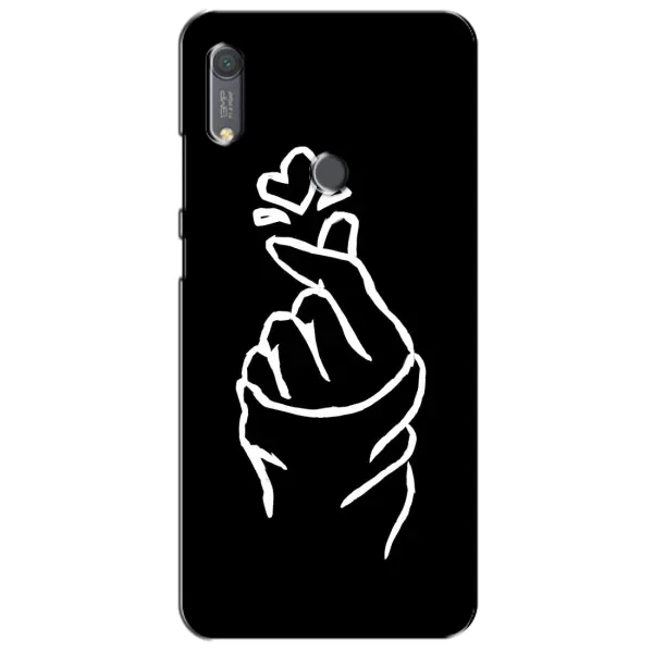 Чехол с рисунком «Сердце на черном» для Huawei Y6s Чехол с рисунком «Сердце на черном» для Huawei Y6s