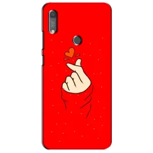 Чехол с рисунком «Сердце на красном» для Huawei Y6s