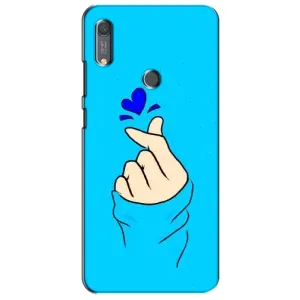 Чехол с рисунком «Сердце на синем» для Huawei Y6s