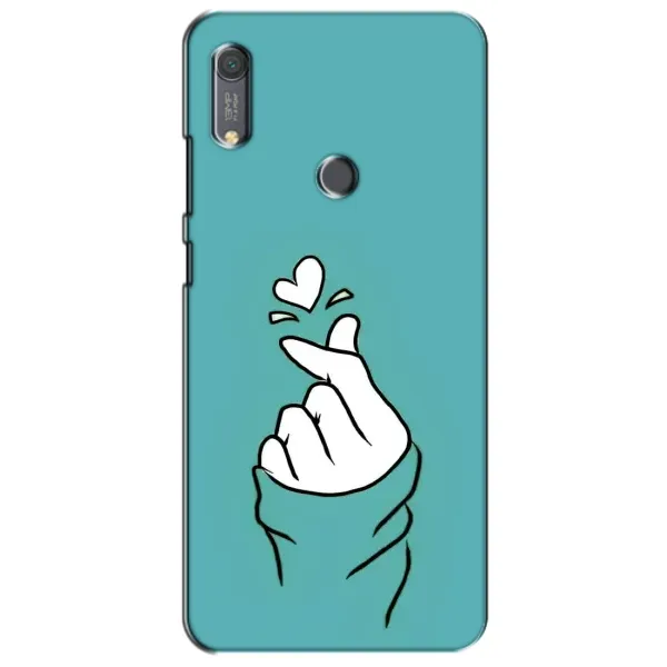 Чехол с рисунком «Сердечко на бирюзовом» для Huawei Y6s Чехол с рисунком «Сердечко на бирюзовом» для Huawei Y6s