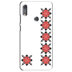 Силиконовый Чехол на Huawei Y6s с картинкой Вышиванки (Силуэт вышиванки)