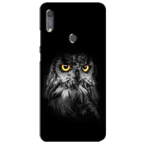 Чохли з принтом СОВИ для Huawei Y6s (Сова на чорному)