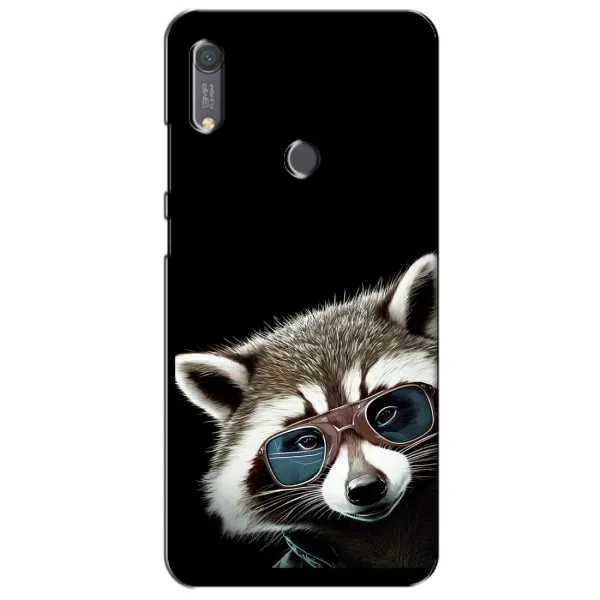 Чехол с рисунком «Стильный Енот» для Huawei Y6s Чехол с рисунком «Стильный Енот» для Huawei Y6s