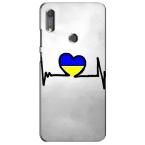 Силиконовый Чехол на Huawei Y6s (Я-Украина) (Украинская кардиограмма)
