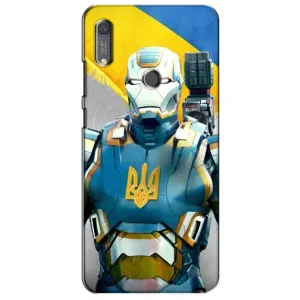 Силиконовый Чехол на Huawei Y6s (Я-Украина) (Украинский робокоп)