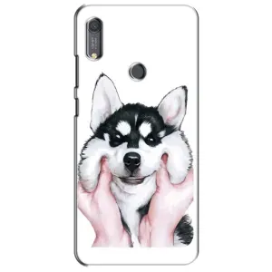 Бампер для Huawei Y6s з картинкою "Песики" (Собака Хаскі)