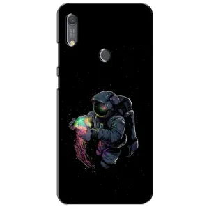 Силіконовый Чохол з принтом "Космонавти" на Huawei Y6s (В руках земля)
