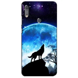 Чохол з Вовком на Huawei Y6s (Виє на місяць)