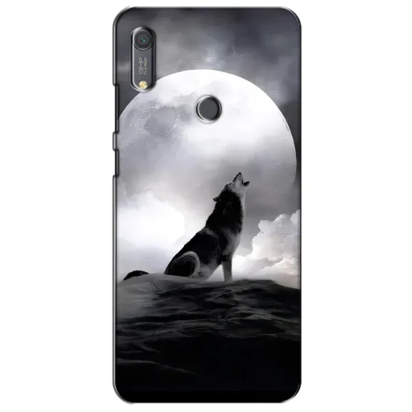 Чехол с рисунком «Волк и луна» для Huawei Y6s Чехол с рисунком «Волк и луна» для Huawei Y6s