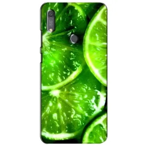 Чехол с изображением вкусной еды для Huawei Y6s (Яркий ЛАЙМ)
