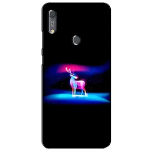 Силіконовий бампер з картинкою звірів для Huawei Y6s (Яскравий олень)