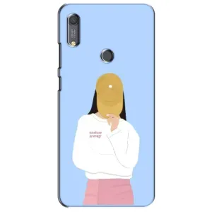 Силиконовый Чехол на Huawei Y6s с картинкой Стильных Девушек (Желтая кепка)