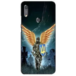 Патриотический Чехол для Huawei Y6s (ЗСУ з крильями)