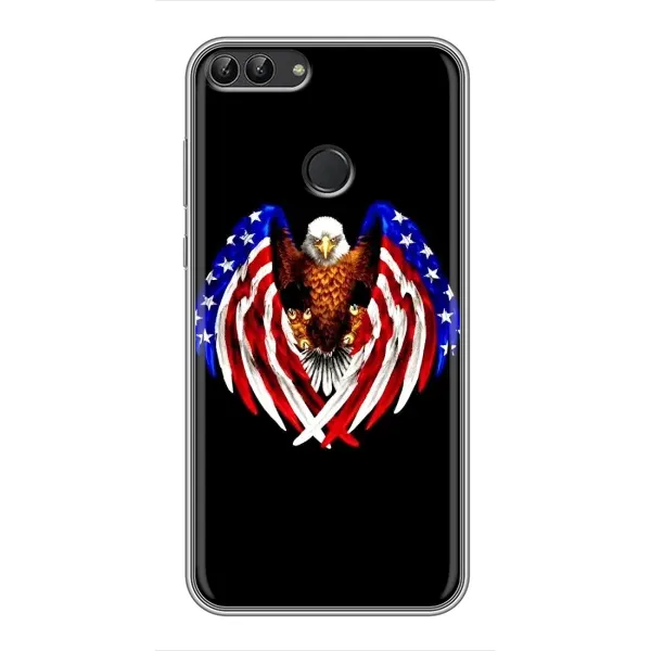 Чехол с рисунком «Крылья США» для Huawei Y7 Prime 2018 Чехол с рисунком «Крылья США» для Huawei Y7 Prime 2018