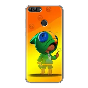 Чехол Бравл Старс для Huawei Y7 Prime 2018 (LEON в кофте)