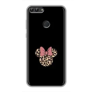 Чехол с леопардовым принтом на Huawei Y7 Prime 2018 (Леопардовая Минни)