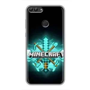 Чехол майнкрафт для Huawei Y7 Prime 2018 (MineCraft 2)