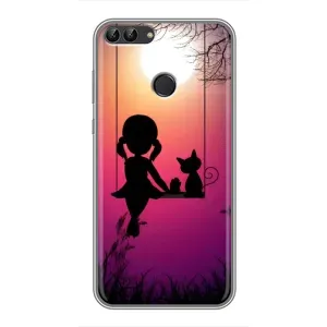 Дівчачий Чохол для Huawei Y7 Prime 2018 (На гойдалці)