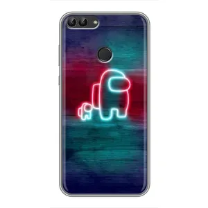 Чехол "Амонг Ас" для Хуавей У7 Прайм (2018) (С питомцем)
