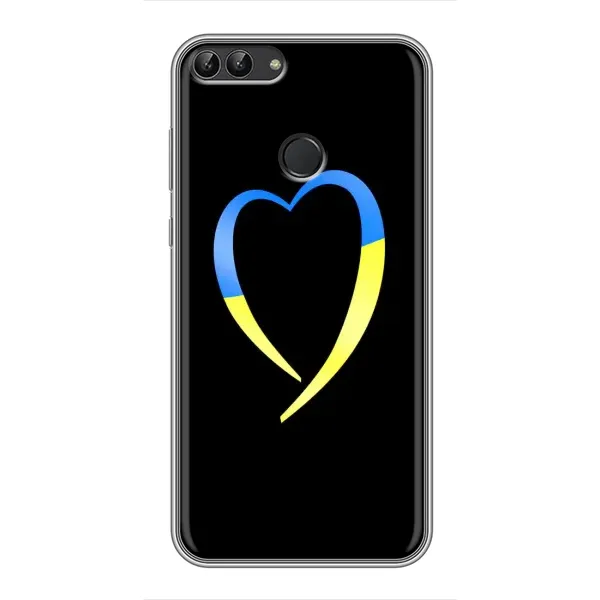 Чехол с рисунком «Украинское сердце» для Huawei Y7 Prime 2018 Чехол с рисунком «Украинское сердце» для Huawei Y7 Prime 2018