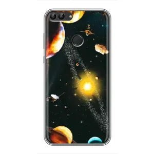 Чехол (ТПУ) с планетами на Huawei Y7 Prime 2018 (Вид с космоса)
