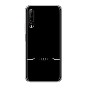 Силиконовый бампер с картинкой машины на Huawei Y7 Pro 2019 (Силует Audi)