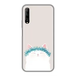 Чохол на тематику: Коти для Huawei Y7 Pro 2019 (Білий котик)